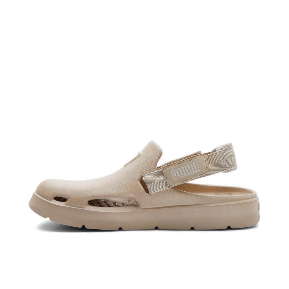 推荐商品：Puma/彪马 Shibui Mule 洞洞鞋 凉鞋 拖鞋 运动 半拖 包头 休闲防滑耐磨外穿沙滩透气橡胶底时尚百搭舒适 米色