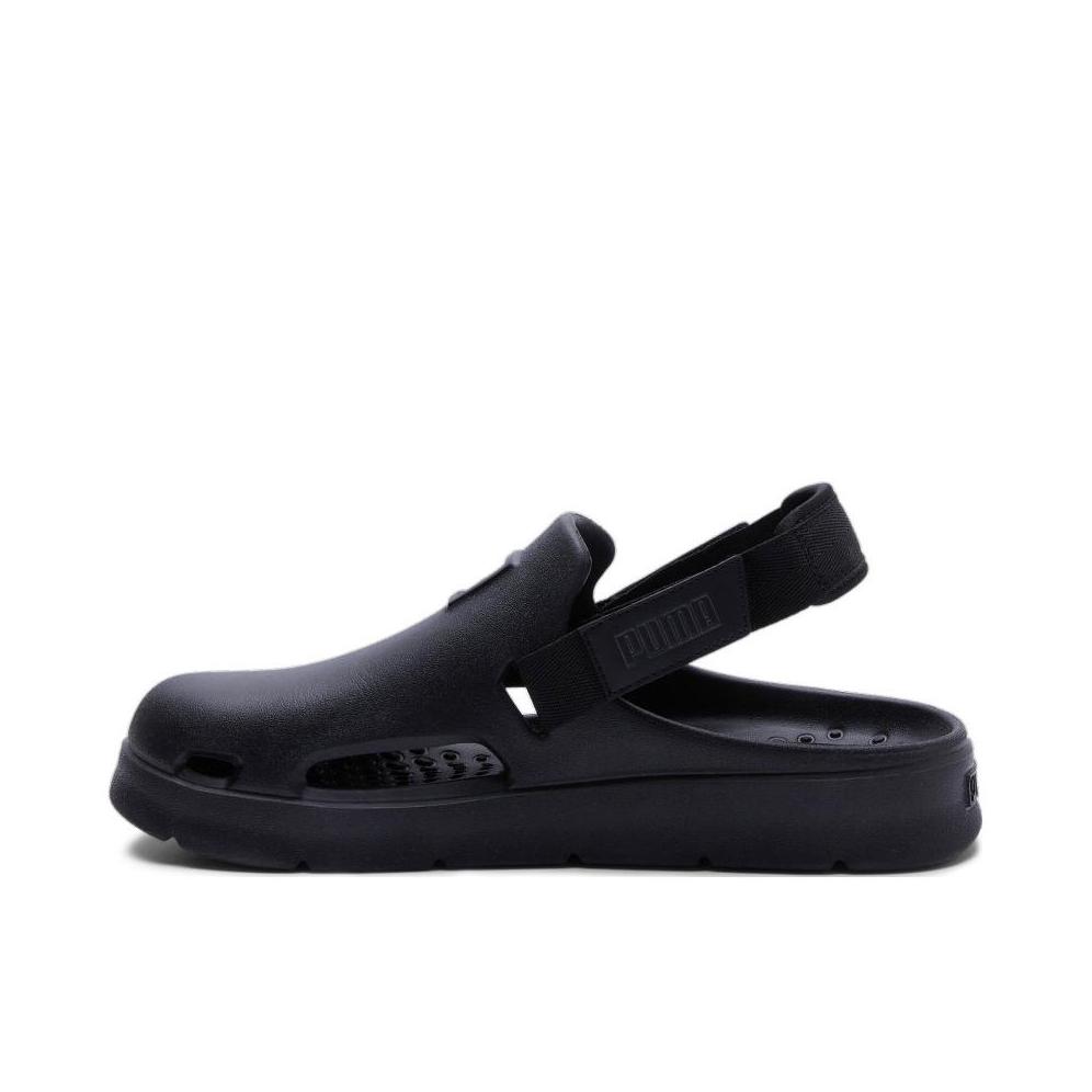 推荐商品：Puma/彪马 Shibui Mule 洞洞鞋 凉鞋 拖鞋 运动 半拖 包头 休闲防滑耐磨外穿沙滩透气橡胶底时尚百搭舒适 黑色