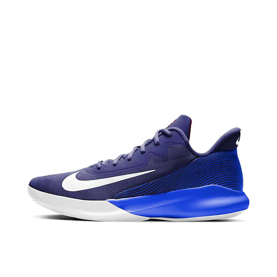 推荐商品：Nike Precision 4 精密4 缓震回弹 防滑耐磨 舒适透气 实战 圆头 时尚百搭 篮球鞋 蓝色/白色