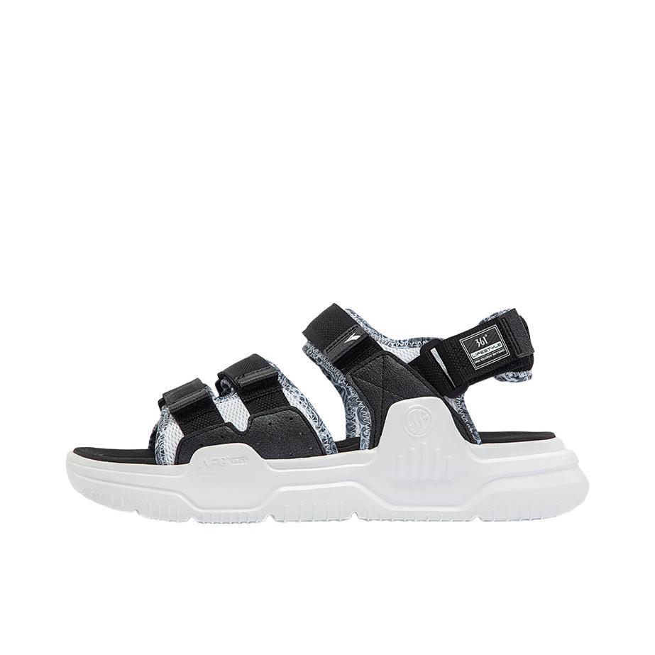 推荐商品：361° 防滑耐磨 轻便透气 舒适软底 休闲运动 凉鞋 572326720 曜石黑/白色