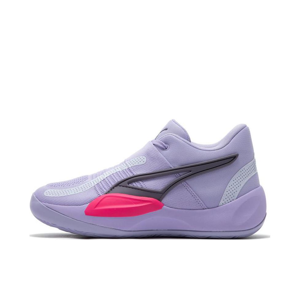 推荐商品：Puma/彪马 Rise Nitro 防滑耐磨 轻量缓震 舒适支撑 圆头 织物 实战 篮球鞋 紫