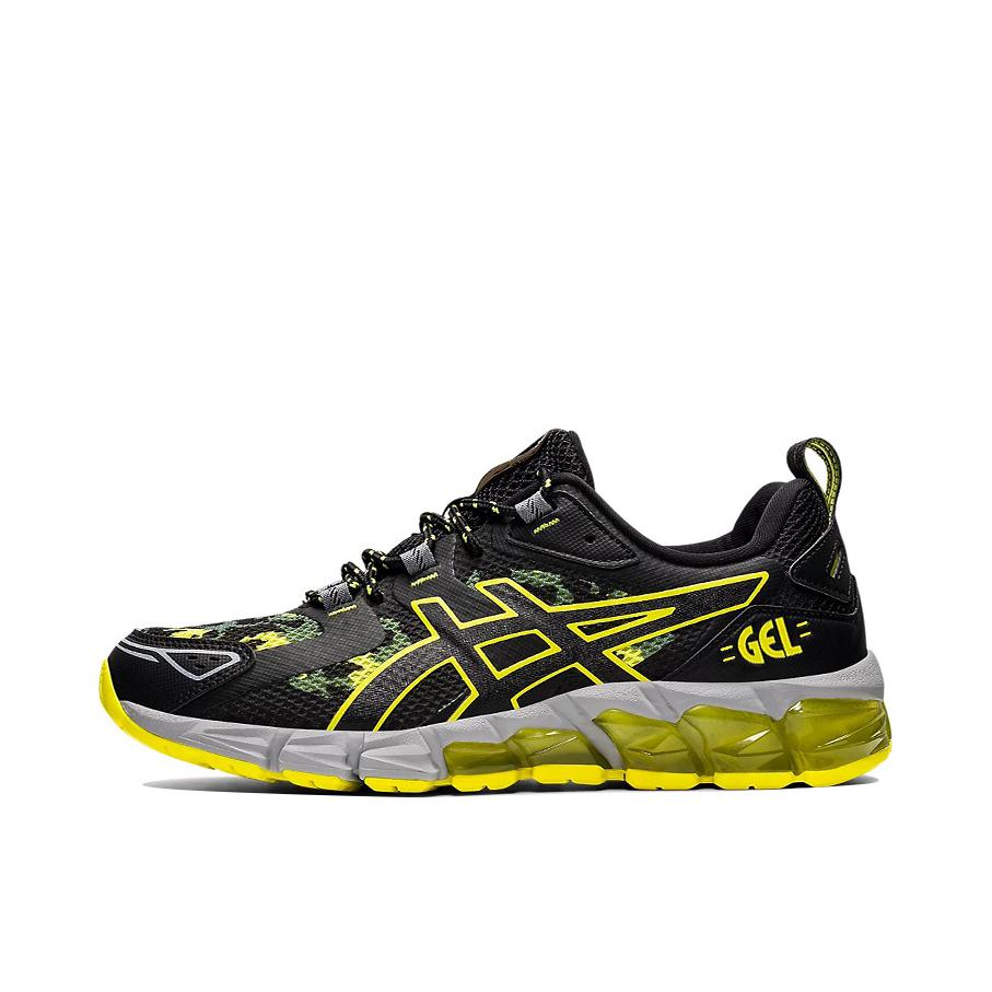 推荐商品：Asics/亚瑟士 Gel-Quantum 180 6 跑鞋 轻便透气耐磨舒适减震防滑织物运动休闲合成革 黑色/柚子黄