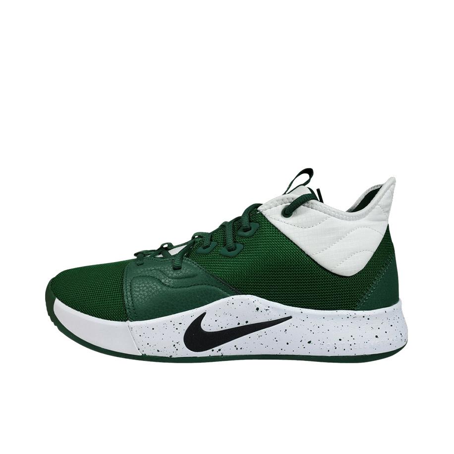 推荐商品：Nike Paul George PG 3 保罗乔治3代 篮球鞋 缓震实战合成革宇航员圆头NASA Gorge Green 草绿/白色