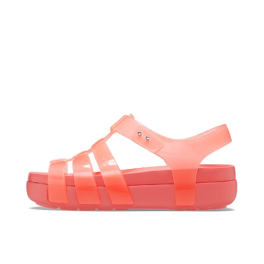 推荐商品：Crocs/卡骆驰 Splash Glossy 浅浪细带 防滑耐磨 运动 凉鞋 209267 霓虹西瓜红