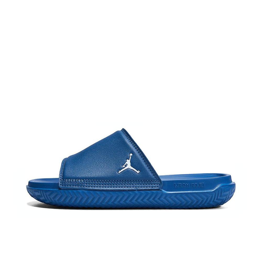 推荐商品：Jordan Play Slide 舒适轻便 防滑耐磨 运动一字 拖鞋 大童/蓝色