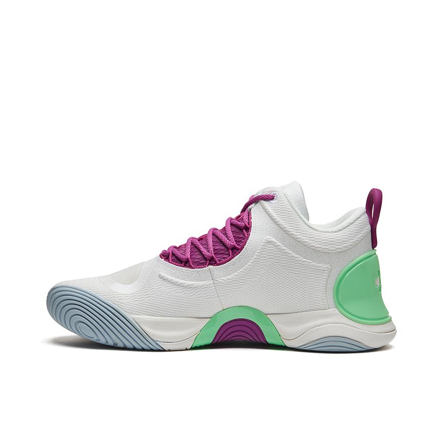 推荐商品：EQUALIZER/EQLZ/义阔 Sphere 篮球鞋 防滑耐磨支撑平衡实战包裹性人造革织物超纤皮 23FB610 紫色/薄荷绿/白色