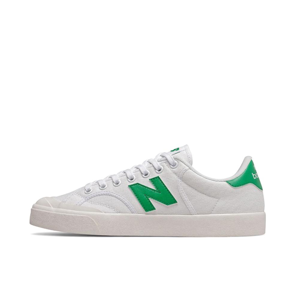 推荐商品：New Balance Pro Court 复古休闲 防滑耐磨 舒适轻便 透气 运动 时尚 帆布鞋 白绿