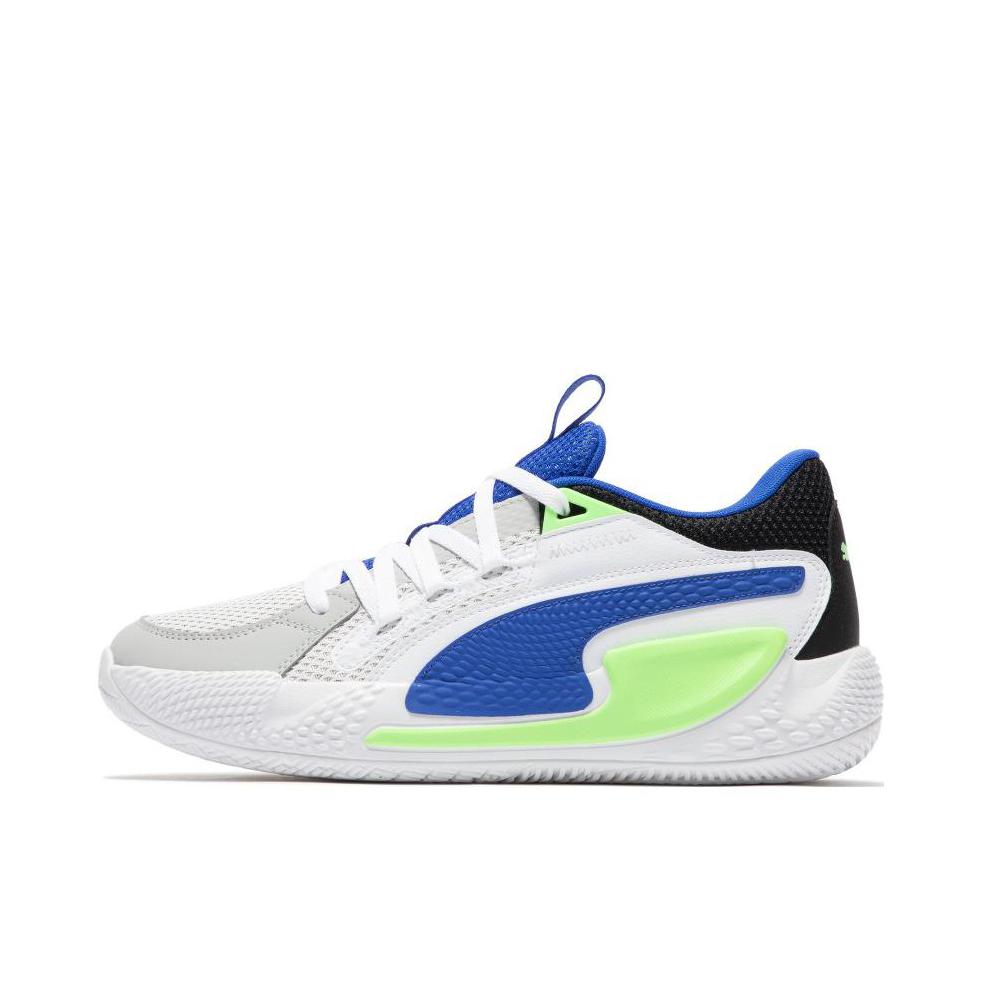 推荐商品：Puma/彪马 Court Rider Chaos RIDER FOAM中底 防滑耐磨 网面 轻便 缓震 篮球鞋 白色/蓝色/绿色