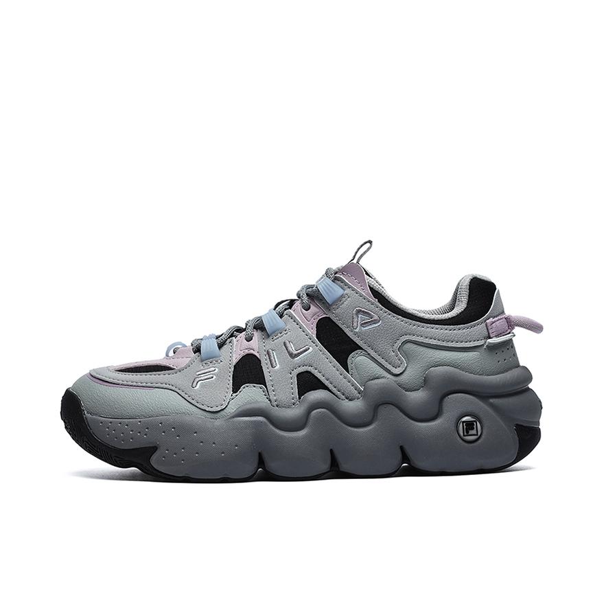 推荐商品：FILA/斐乐 PANINI帕尼尼 运动休闲鞋 减震耐磨轻便防滑加绒增高织物复古简约百搭 烟灰/夜礼服灰