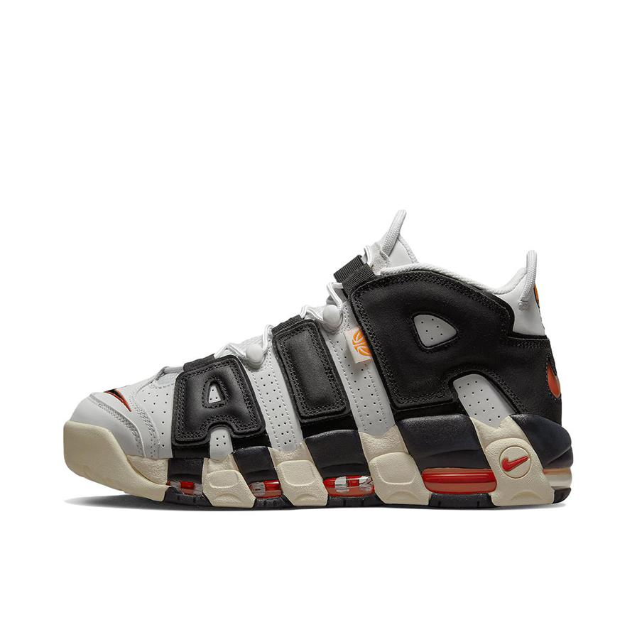 推荐商品：Nike Air More Uptempo 运动休闲鞋 缓震复古百搭防滑耐磨支撑圆头篮球风 男款/灰色/黑色