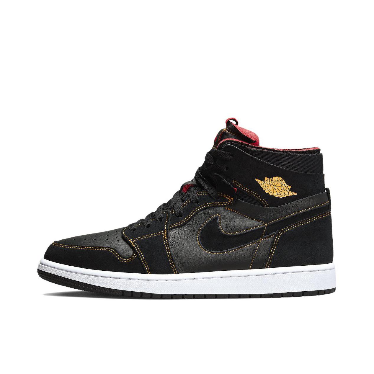 推荐商品：Air Jordan 1 板鞋 运动休闲鞋 复古潮流支撑合成革 Citrus CMFT/高帮/黑色/金线