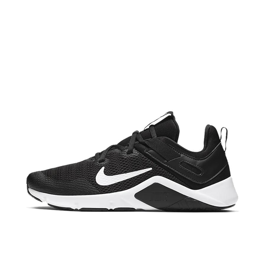 推荐商品：Nike Legend Essential 跑鞋 网面透气轻便缓震耐磨织物 Black/White 亮黑/白色