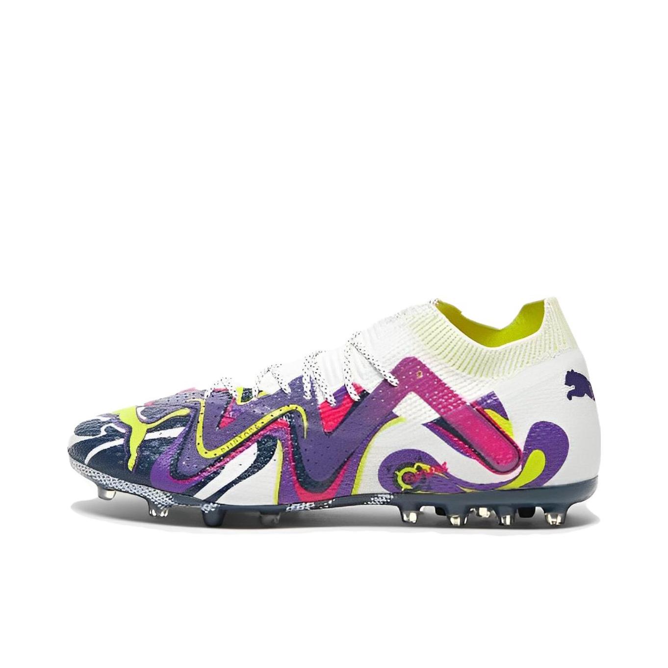 推荐商品：Puma/彪马 Future Ultimate Creativity MG 防滑耐磨 人造草坪 短钉 足球鞋 紫色/白色/深蓝