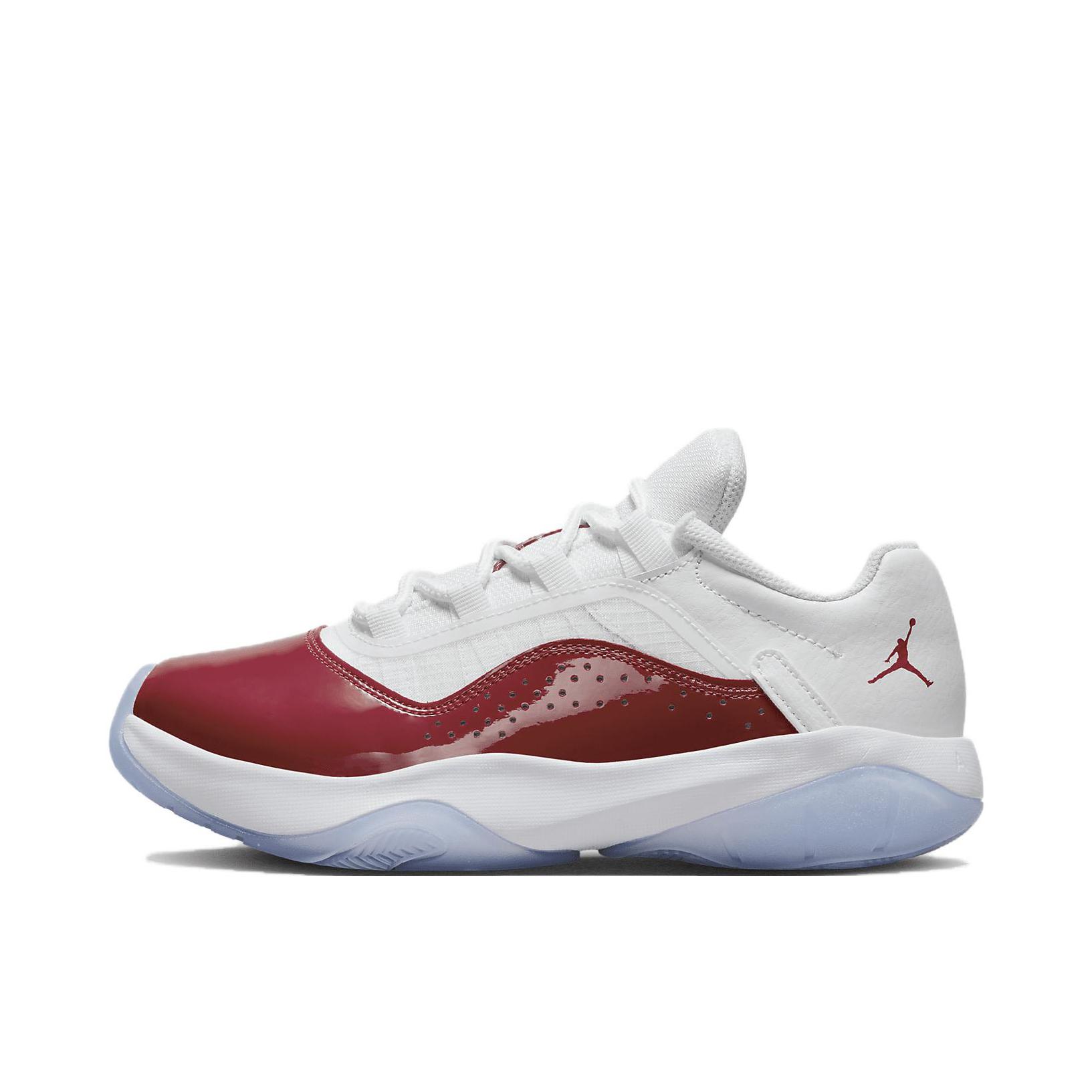 推荐商品：Air Jordan CMFT 11 运动休闲鞋 减震防滑复古耐磨舒适百搭透气运动回弹织物合成革抓地缓震轻便包裹性 GS/白色/酒红色