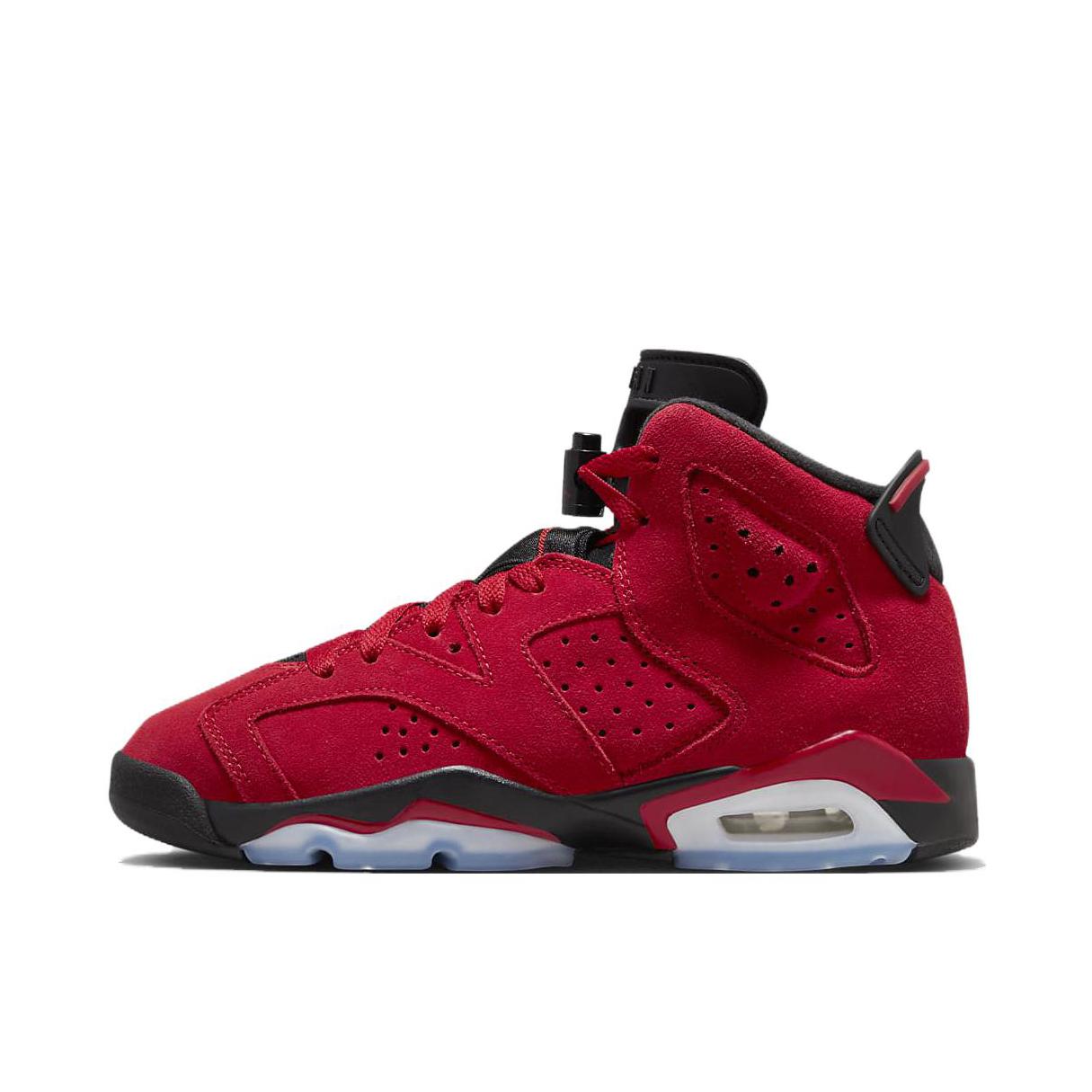 推荐商品：Air Jordan 6 运动休闲鞋 复古耐磨防滑缓震支撑合成革 GS/愤怒的公牛