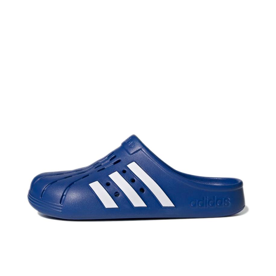推荐商品：adidas Adilette Clog 舒适百搭 防滑耐磨 运动 一字 外穿 拖鞋 蓝色