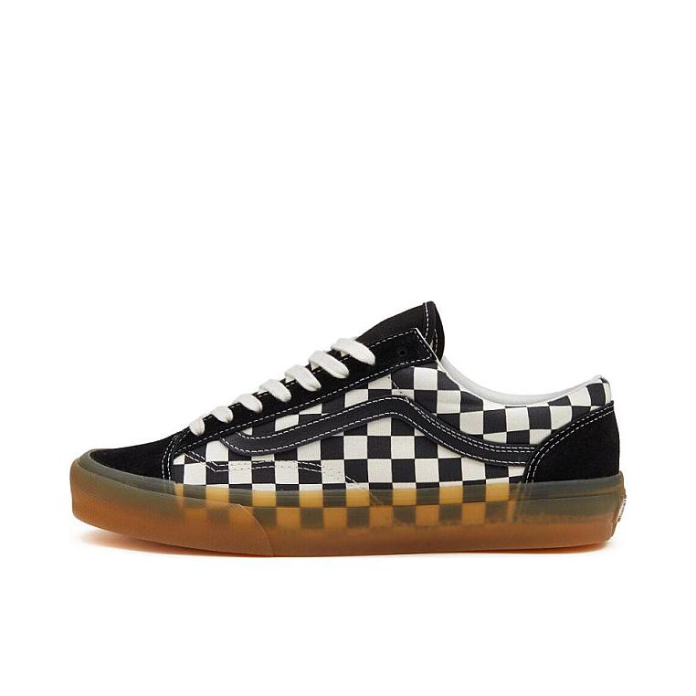推荐商品：Vans/范斯 Style 36 滑板鞋 板鞋 舒适轻便防滑耐磨复古百搭帆布拼接防水运动 黑/白棋盘格