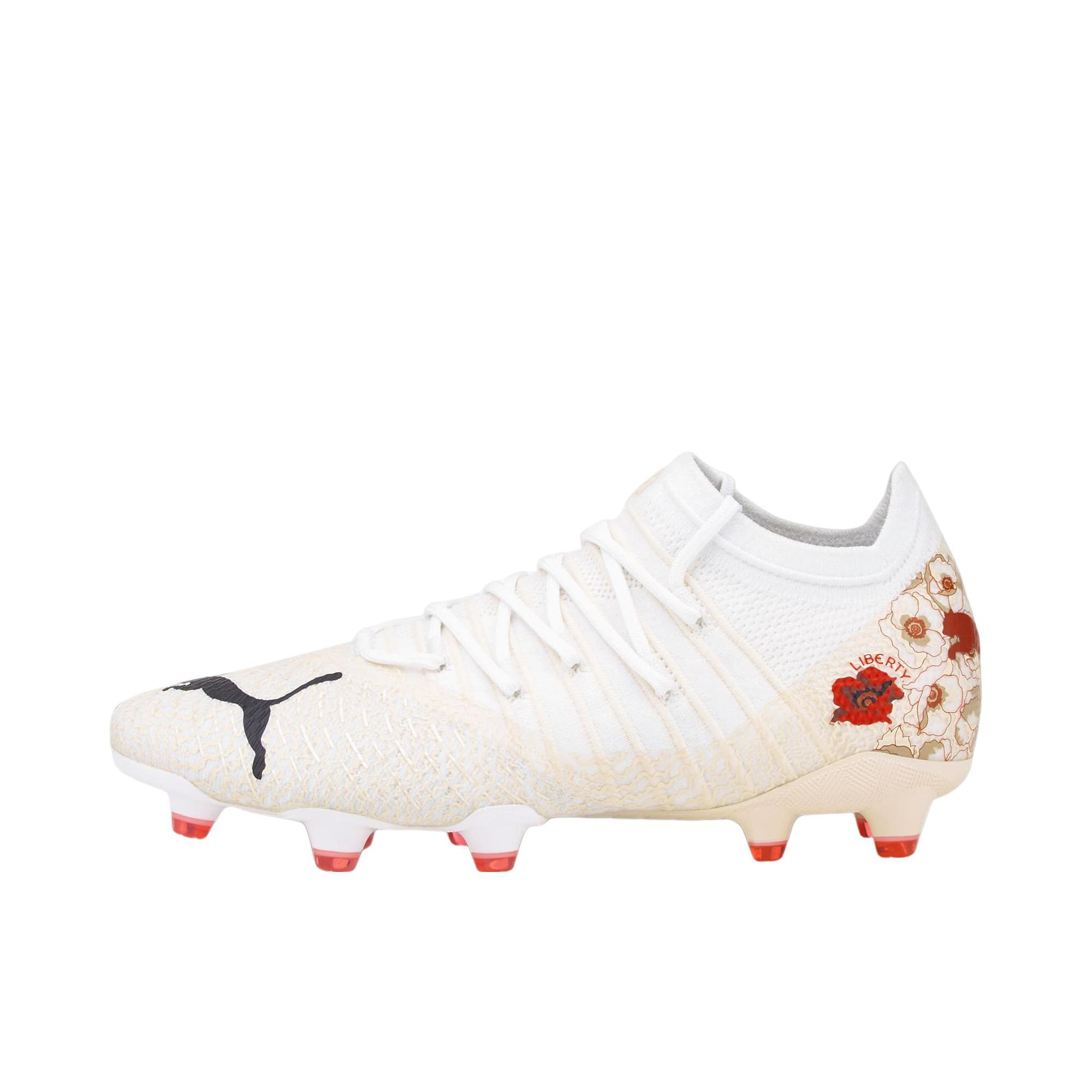 推荐商品：Puma/彪马 Future Z 1.4 FG/AG 防滑耐磨 舒适透气 包裹性 织物 抗冲击 圆头 长钉 人造草地 胶质 足球鞋 Liberty联名/女款/米色/白色/红色