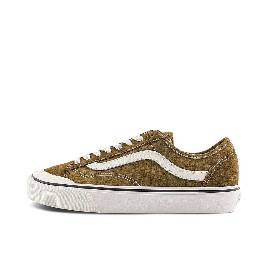 推荐商品：Vans/范斯 Style 136 DECON VR3 SF 防滑耐磨 舒适透气 复古 帆布鞋 咖色