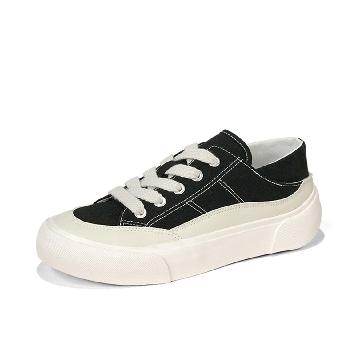 推荐商品：回力 经典百搭 舒适轻便 半拖 流苏 两穿 厚底增高 一脚蹬 帆布鞋 WXY-E296G 黑色