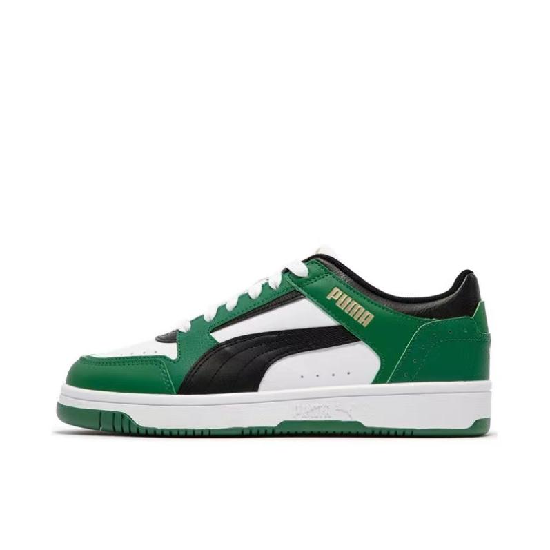 推荐商品：Puma/彪马 Rebound Joy 板鞋 防滑耐磨减震透气拼接复古百搭圆头贴合休闲运动篮球风 绿色/黑色/白色