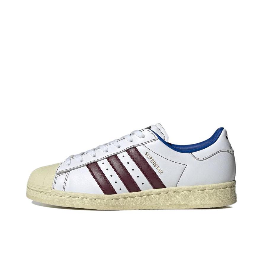 推荐商品：adidas Originals Superstar 82 板鞋 轻便简约复古贝壳头防滑防水贴合 白色/棕色