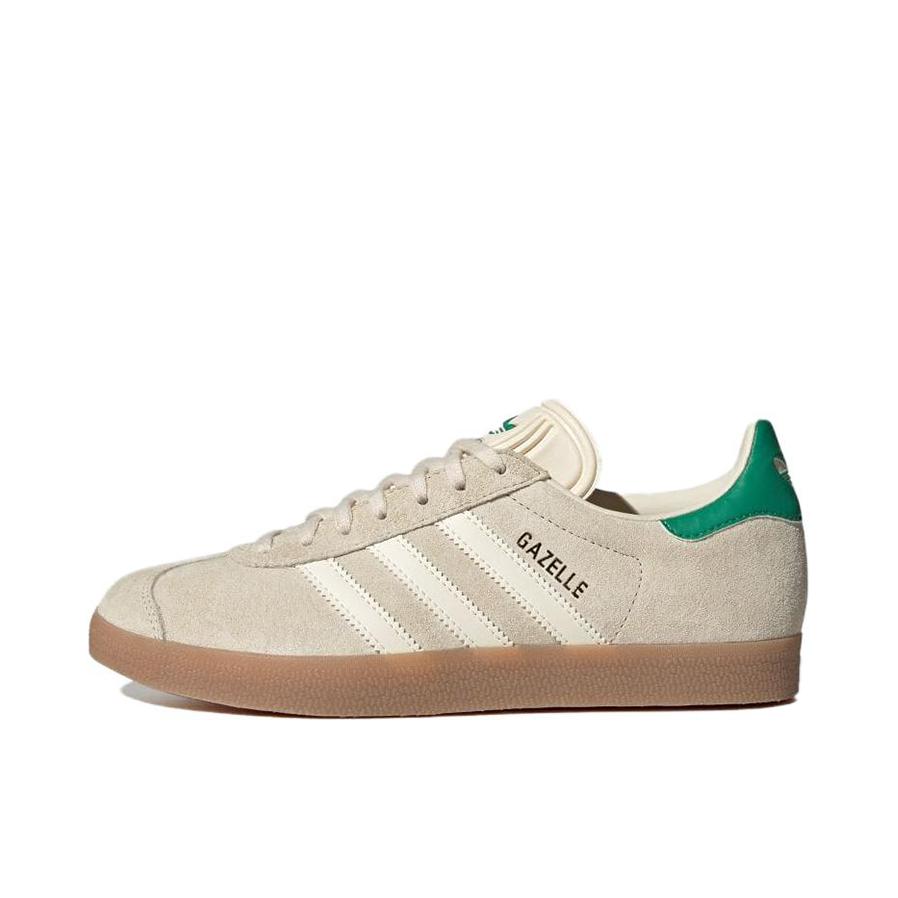 推荐商品：adidas Originals Gazelle T头鞋 德训鞋 板鞋 轻便复古薄底舒适百搭减震耐磨贴合圆头 米色/绿色