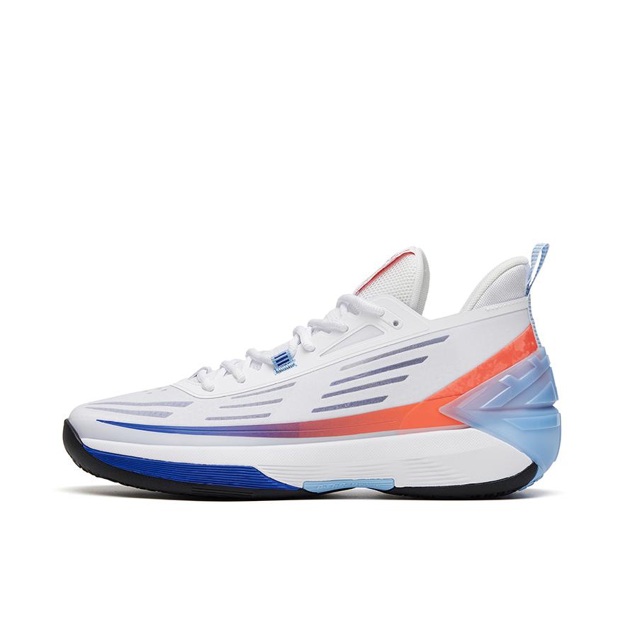 推荐商品：安踏 进击5 篮球鞋 实战减震轻弹防滑耐磨 白色/蓝色