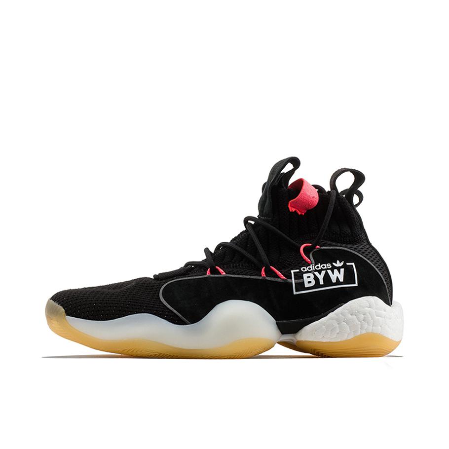 推荐商品：adidas Crazy BYW X Boost 篮球鞋 实战训练防滑耐磨减震运动 Black/White/Pink/Gum 黑白粉生胶