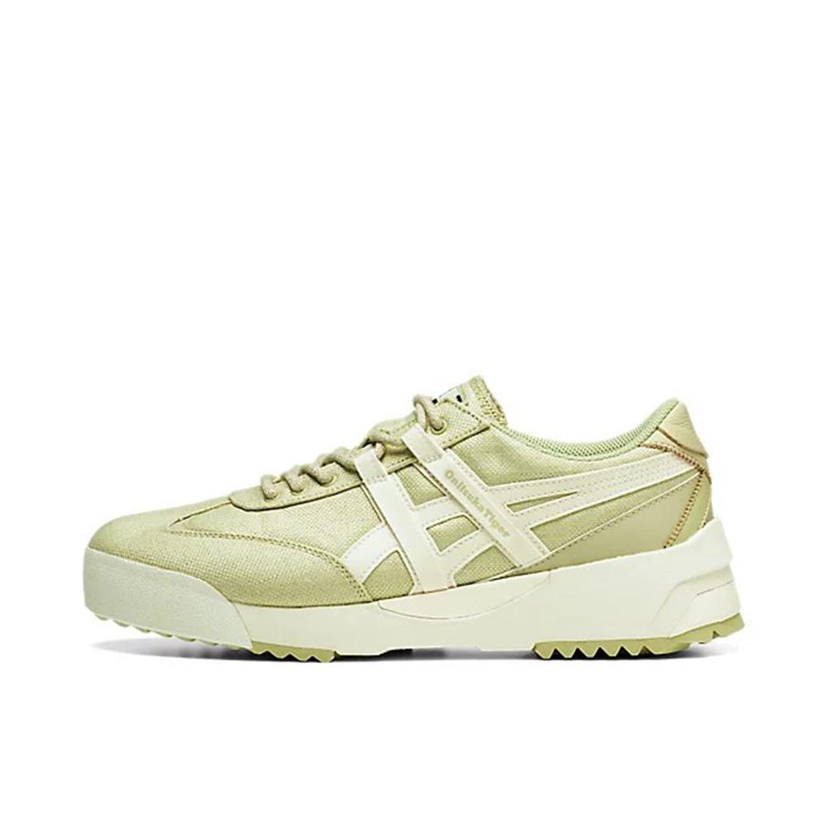 推荐商品：Onitsuka Tiger Delegation EX 简约时尚 舒适 防滑耐磨 轻便透气 复古 厚底鞋 运动休闲鞋 亚麻黄