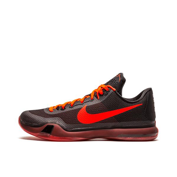 推荐商品：Nike Zoom Kobe 10 科比10 篮球鞋 实战防滑耐磨圆头支撑低帮 Bright Crimson 黑色/红色