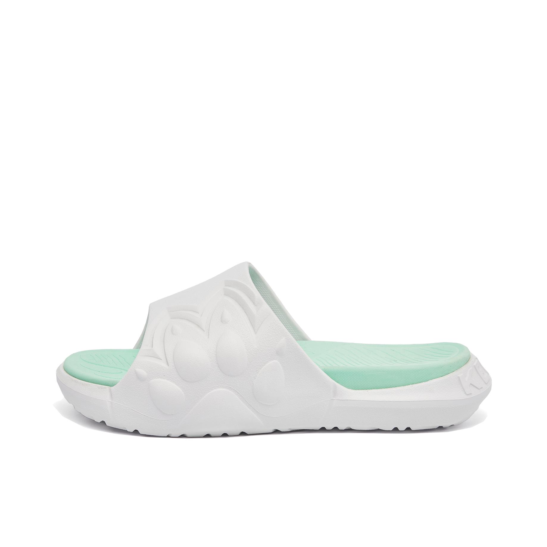 推荐商品：KELME/卡尔美 大爪子2.0 舒适轻便 防滑耐磨 防磨 外穿 运动 沙滩 拖鞋 白色/绿色