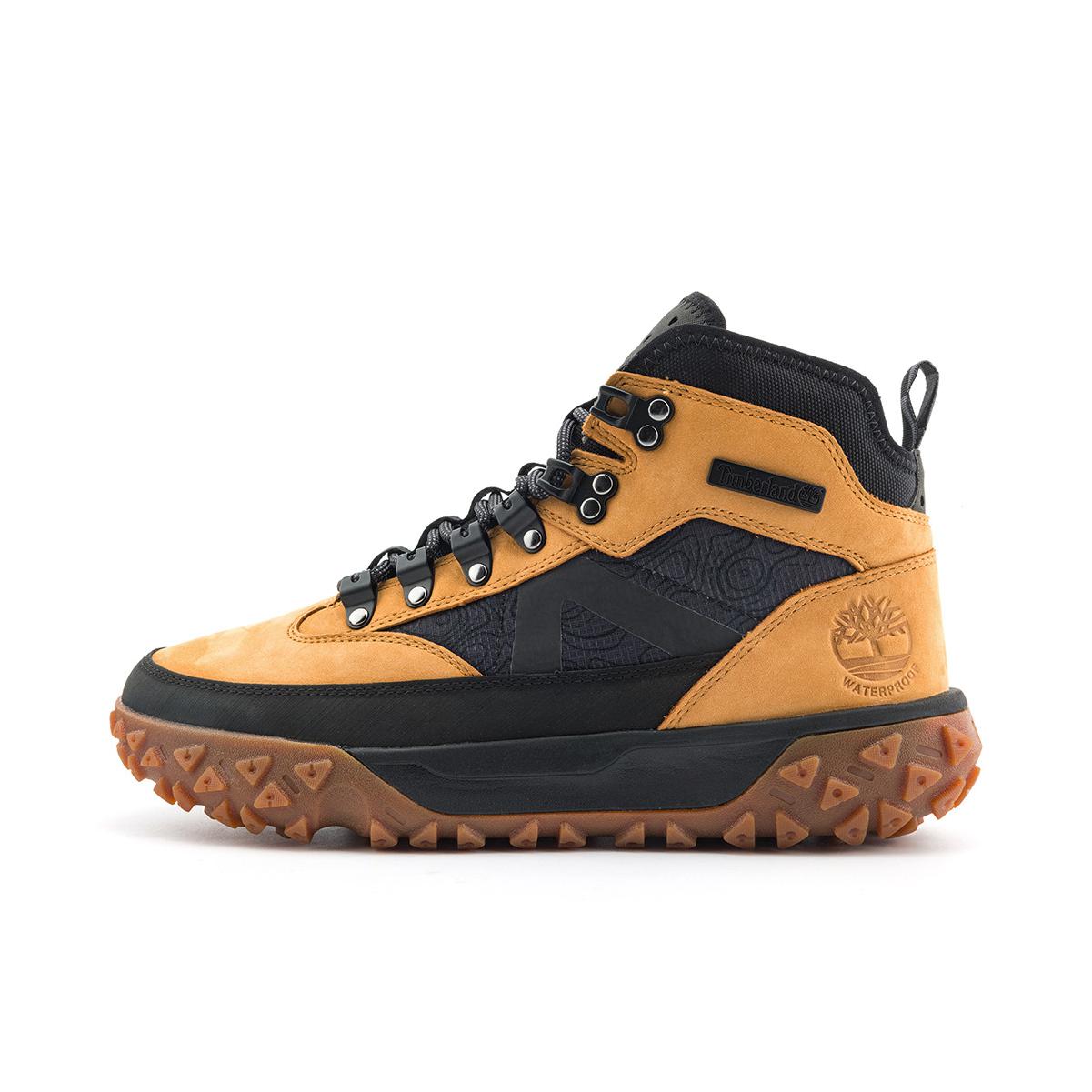 推荐商品：Timberland/添柏岚 圆头织物 减震防滑 轻便透气 耐磨 回弹 功能性 运动 防水抓地 户外鞋徒步鞋 小麦色/黑色