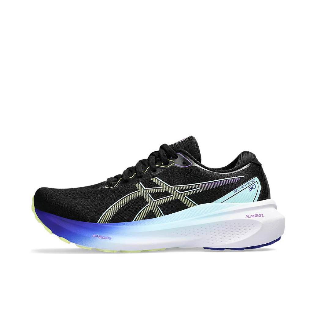 推荐商品：Asics/亚瑟士 Gel-Kayano 30 跑鞋 舒适透气轻便稳定足弓支撑防滑耐磨缓震轻量回弹慢跑圆头 女款/黑色/蓝色/白色