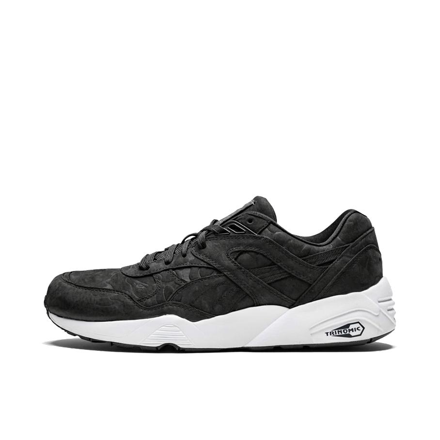 推荐商品：Puma/彪马 R698 75Y PRM 联名限量 复古百搭 防滑透气 耐磨 织物 支撑 缓震回弹 低帮 跑鞋 Black/White Bape联名/黑白