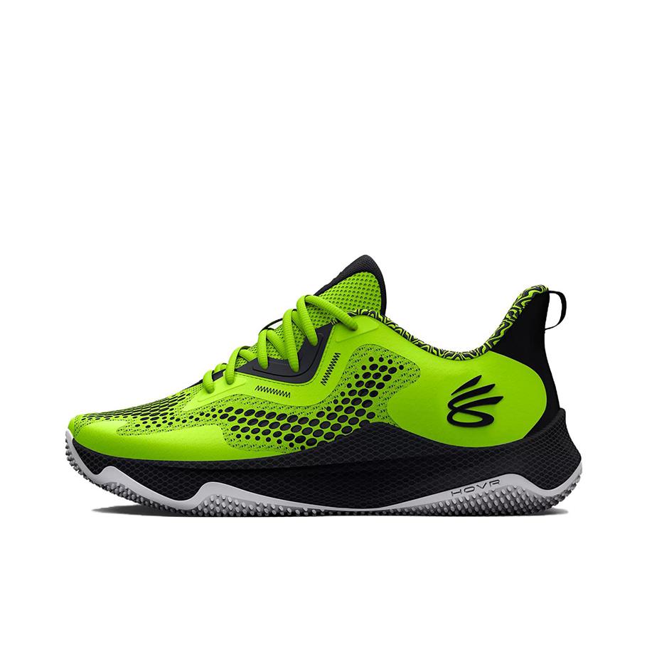 推荐商品：Under Armour/安德玛 Curry Hovr Splash 3 轻盈舒适 缓震耐磨 网面 实战训练 篮球鞋 绿色