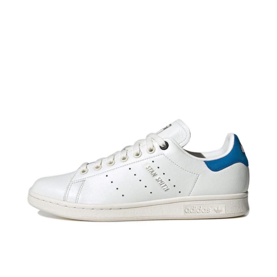 推荐商品：adidas Originals Stan Smith 板鞋 减震透气轻便低帮包裹性 女款/纯白色/浅蓝色