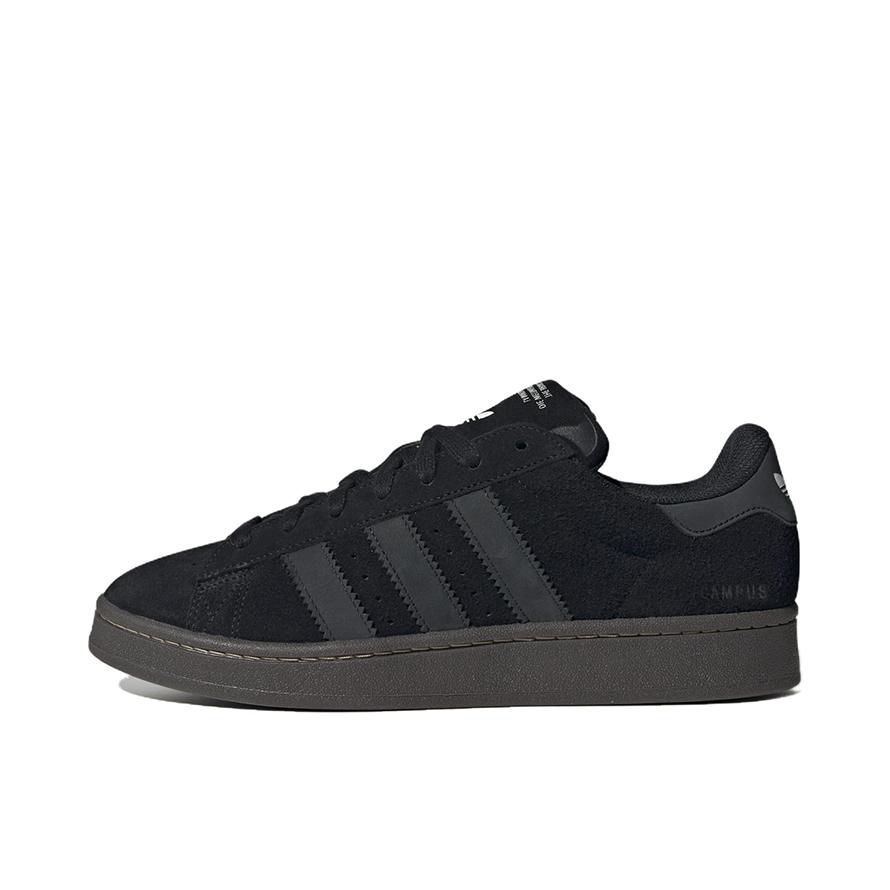 推荐商品：adidas Originals Campus 00s 板鞋 面包鞋 复古缓震透气轻便薄底贴合耐穿圆头包裹性平跟支撑 黑色/灰色