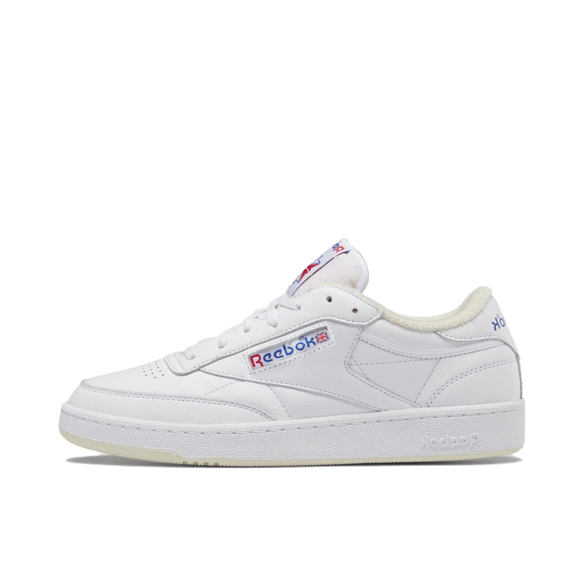 推荐商品：Reebok/锐步 Club C 85 经典复古 防滑耐磨 防水 运动 脏脏鞋 板鞋 标准白色