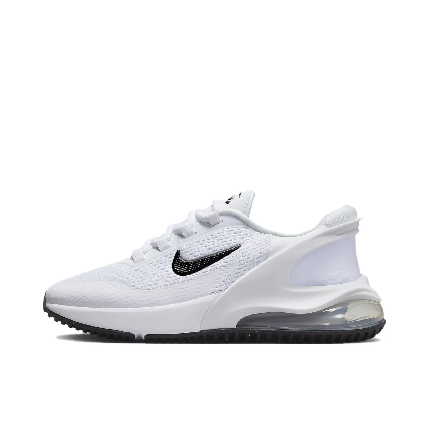 推荐商品：Nike Air Max 270 GO 跑鞋 轻便透气防滑耐磨舒适缓震网布运动易穿脱合成革 GS/白色