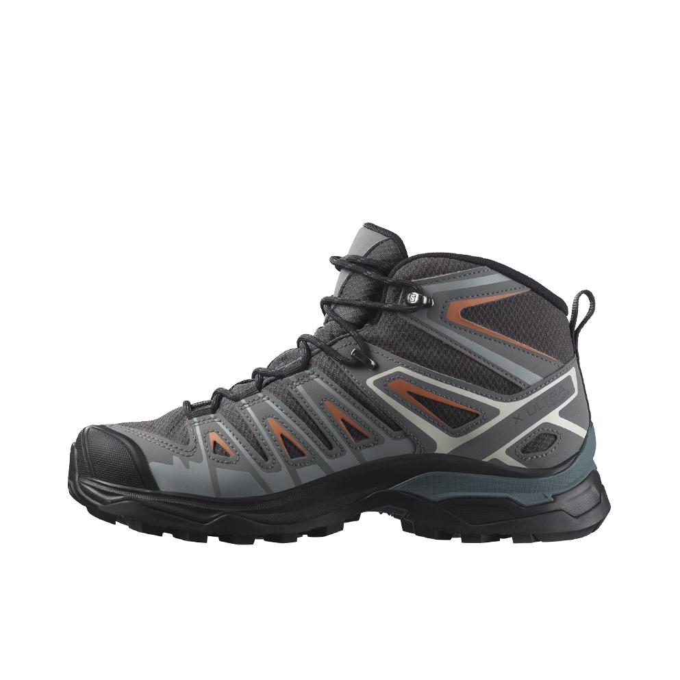 推荐商品：Salomon/萨洛蒙 X Ultra Pioneer 网布 防水耐磨 减震防滑 越野 织物 抗冲击 户外鞋 徒步鞋 磁铁灰/白色