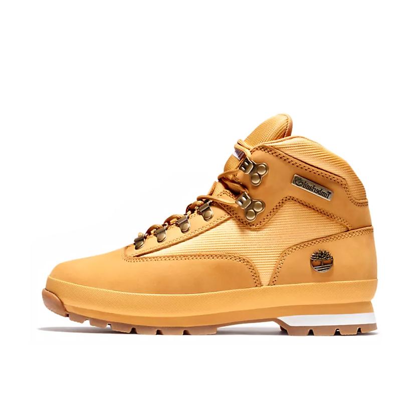 推荐商品：Timberland/添柏岚 Euro Hiker 户外鞋 徒步鞋 户外靴 皮革轻便透气防滑耐磨圆头短筒中帮 小麦