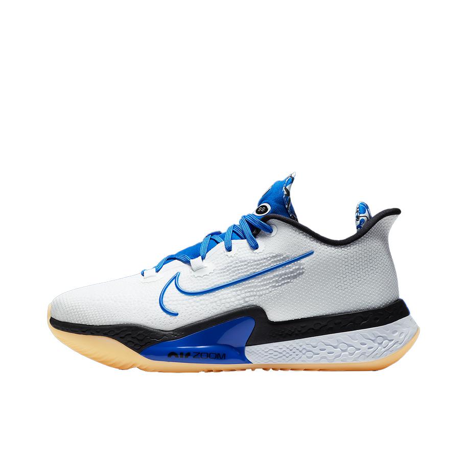 推荐商品：Nike Air Zoom BB Nxt 缓震 防滑耐磨 织物实战 支撑 回弹 合成革 篮球鞋 Sisterhood 国外版/白色/蓝色/黄色