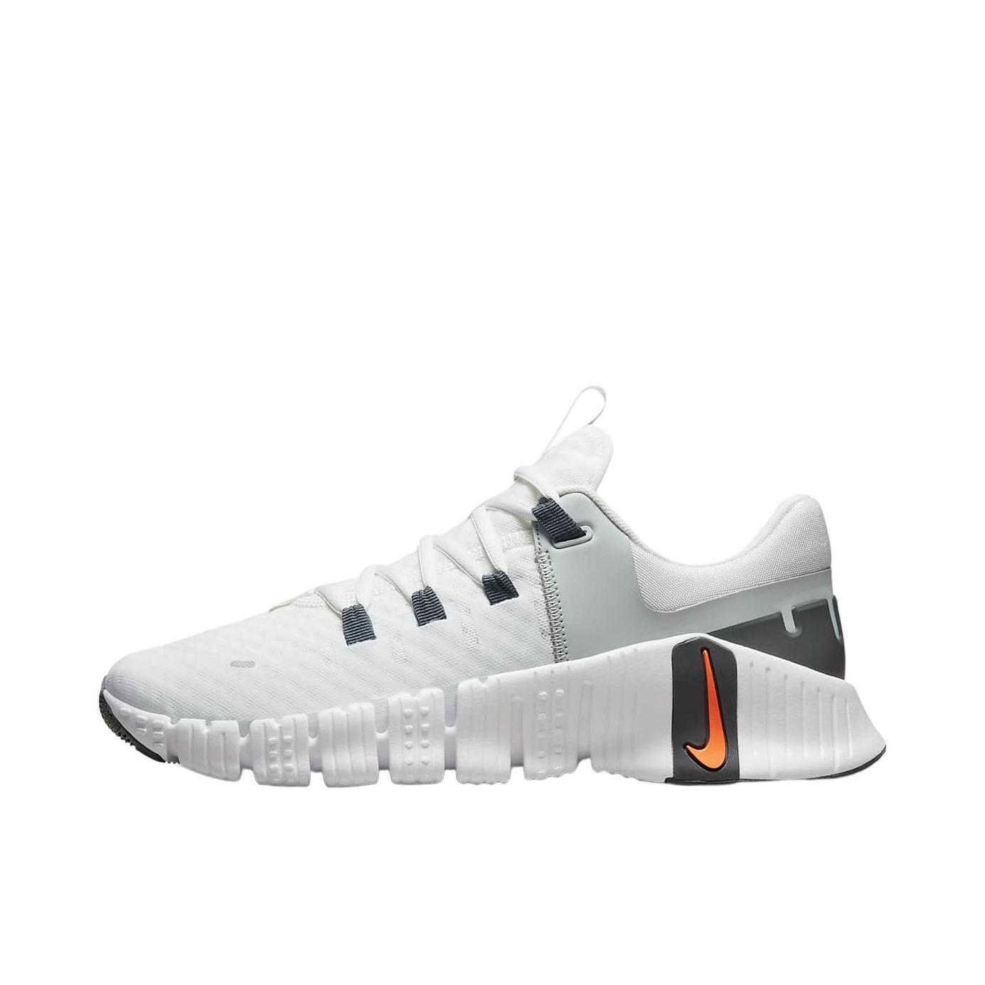 推荐商品：Nike Free Metcon 5 减震回弹 防滑耐磨 舒适透气 简约百搭 训练鞋 白色/橙色/灰色