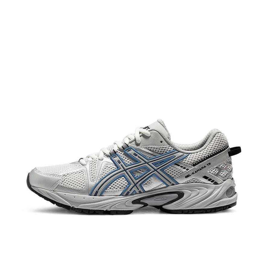 推荐商品：Asics/亚瑟士 Gel-Kahana TR 潮流复古 合成革 织物 运动休闲鞋 银灰色/蓝色