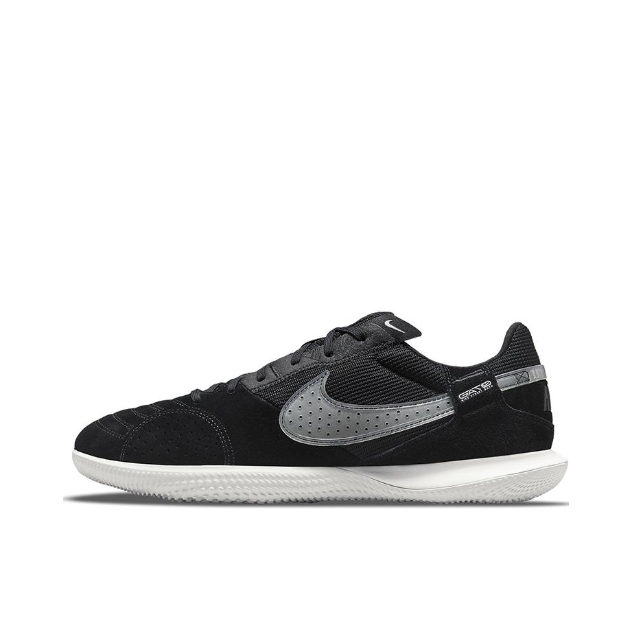 推荐商品：Nike Streetgato IC 平底 室内 耐穿圆头抓地 足球鞋 黑色/灰色