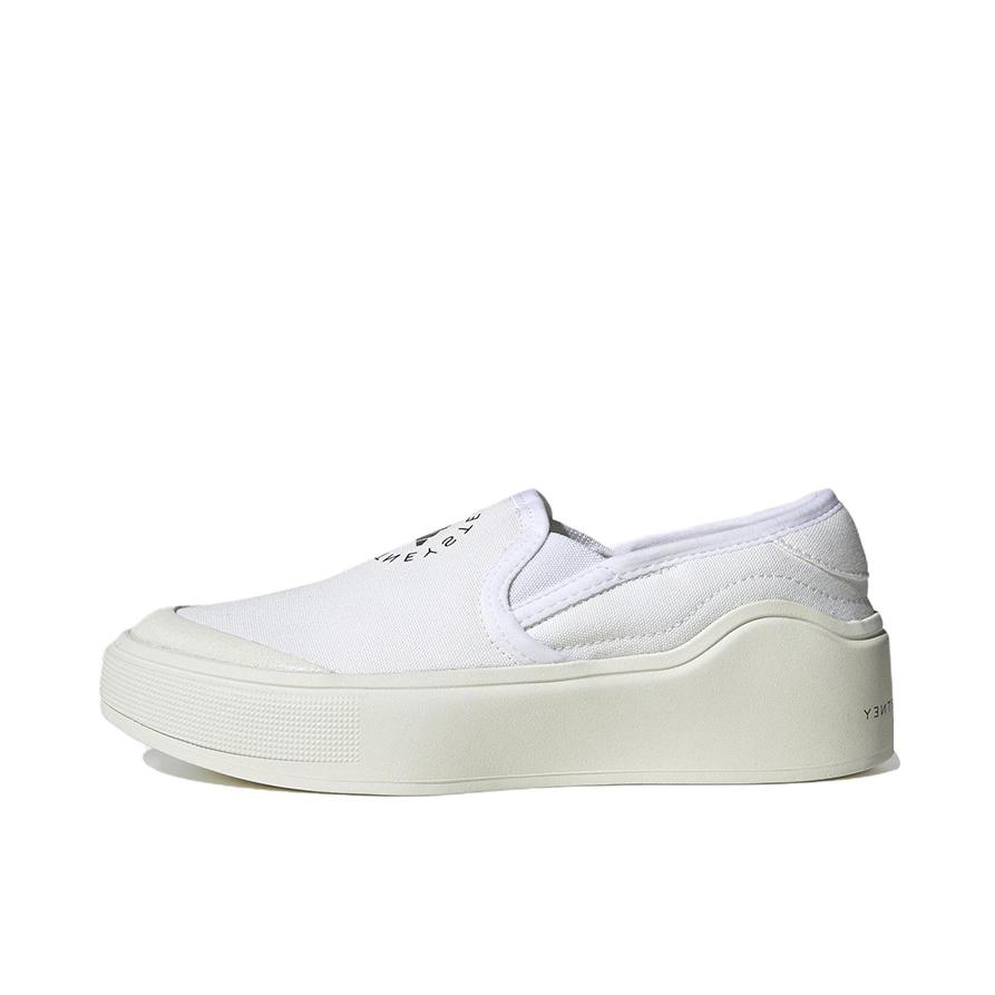 推荐商品：adidas Court Slip-On 运动休闲鞋 舒适厚底防滑耐磨轻便简约百搭 Stella McCartney联名/白色