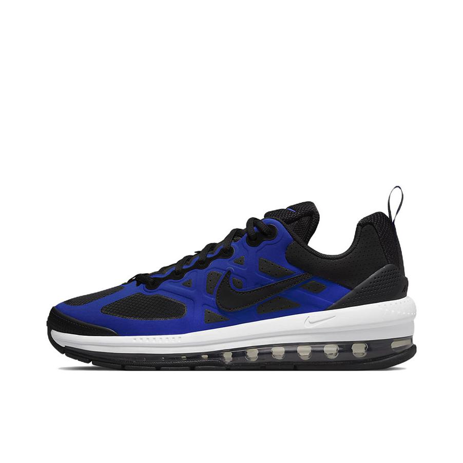 推荐商品：Nike Air Max Genome 缓震回弹 防滑耐磨 舒适 网布透气 包裹性 简约 休闲运动 气垫 织物 全掌 合成革 跑鞋 赛车蓝色/白色