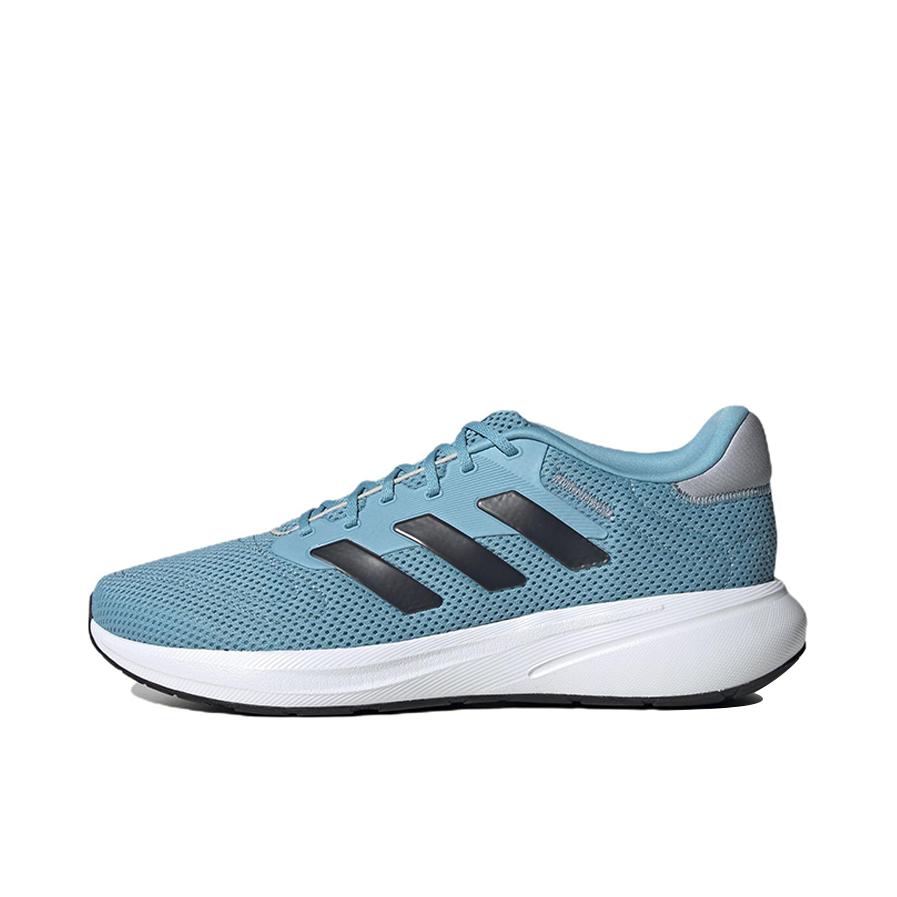 推荐商品：adidas Response Runner U 跑鞋 防滑耐磨网面透气织物 蓝色/黑色/灰色