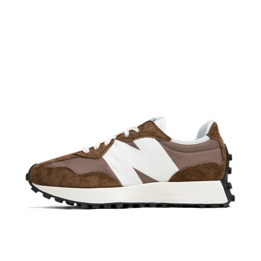 推荐商品：【IU同款】 New Balance 327 跑鞋 舒适复古防滑耐磨休闲透气减震拼接运动防水织物慢跑圆头 白色/棕色